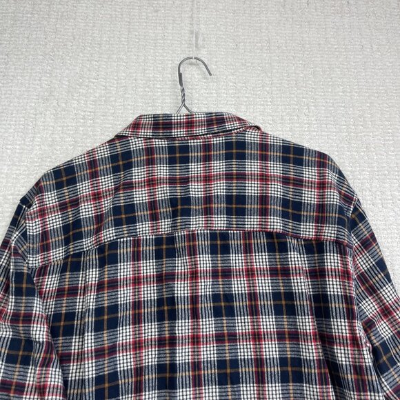 Wind River Mens Medium Long Sleeve Flannel Red / Blue Plaid Lumberjack Outdoor - Picture 12 of 12